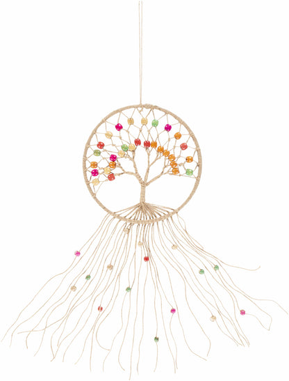 Mapua Colorful Beaded Macrame Wall Hanging Decor - Clearance