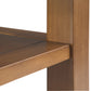 Acadian Solid Wood Narrow Side Table in Light Golden