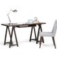 Sawhorse Desk - Dark Chestnut