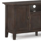 Redmond 72 Inch Wide Solid Wood TV Stand in Brunette