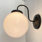 Large Modern Globe Wall Sconce | 8"W