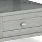 Warm Shaker Solid Wood 20-Inch Wide Transitional End Table in Fog