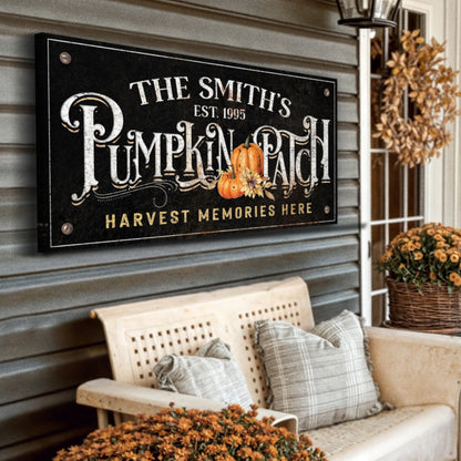 Harvest Memories Here Pumpkin Patch Sign