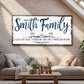 Custom Name Sign Canvas | Personalized Last Name Sign | Family A Little Bit Of Crazy Home Decor | Wedding Anniversary Gift | This is Us Sign (ETSY)