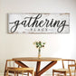 Gathering Place Kitchen Sign Decor | Dining Room Canvas Wall Art | Thanksgiving Sign Wall Art | Kitchen Wall - view 2