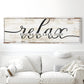 Relax You're on Lake Time Sign II