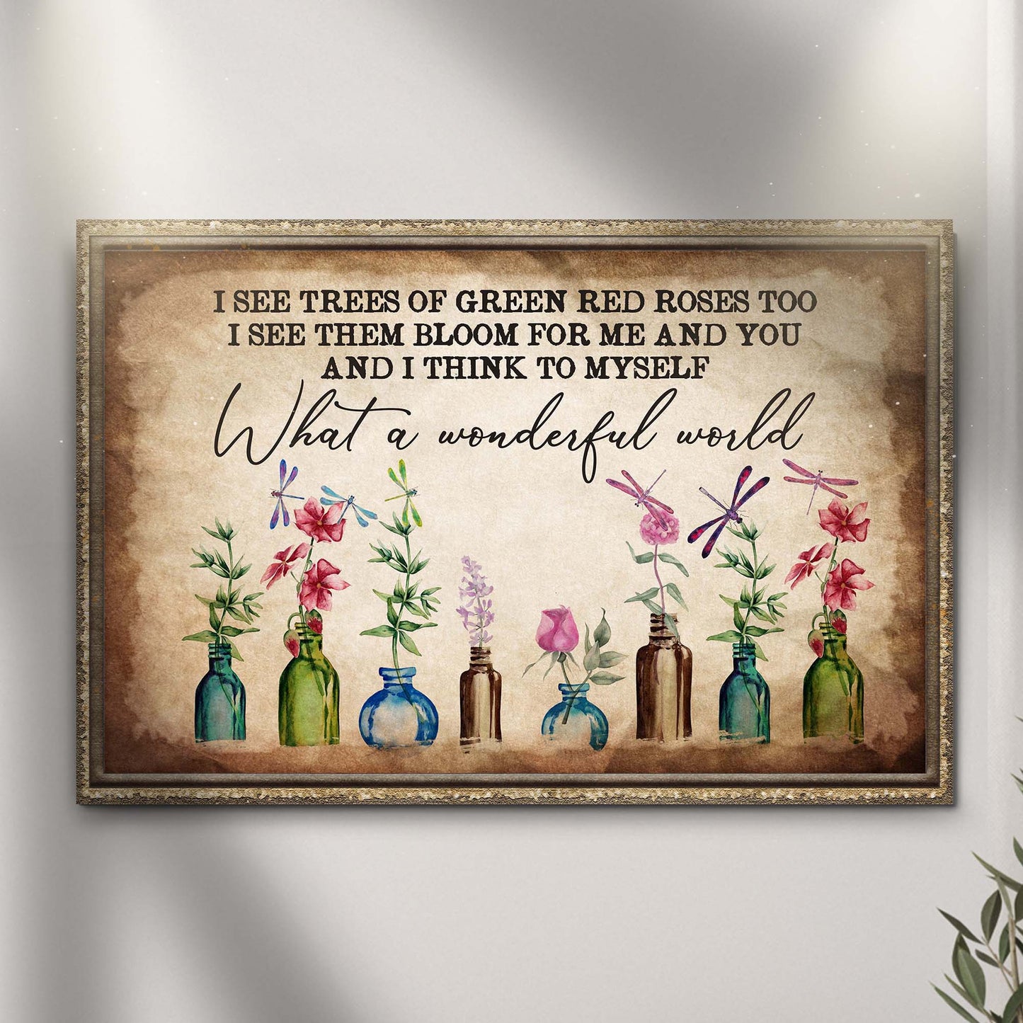 What A Wonderful World Sign X