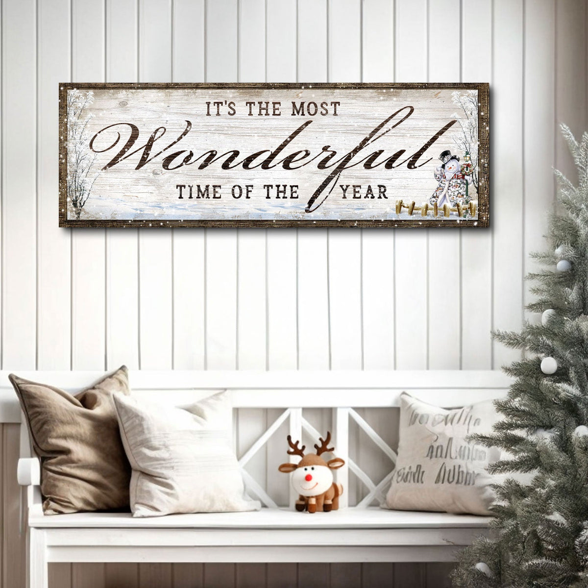 It's The Most Wonderful Time Of The Year Christmas Sign - view 2