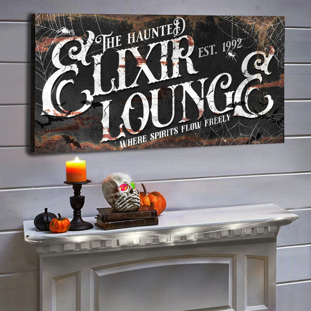 The Haunted Elixir Lounge Halloween Sign III - view 3