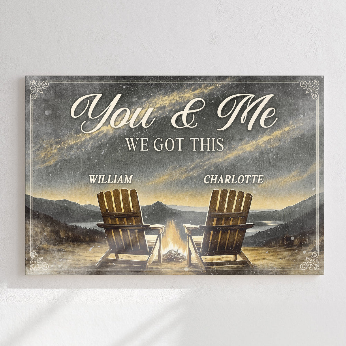 Camping Themed We Got This Couple Sign