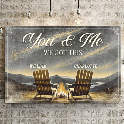 Camping Themed We Got This Couple Sign