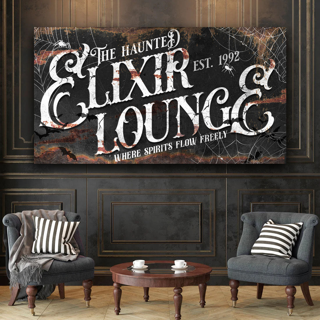The Haunted Elixir Lounge Halloween Sign III - view 2