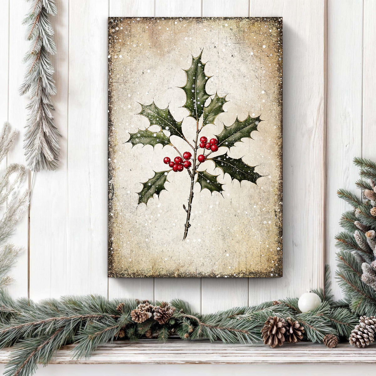 Christmas Holly Wall Art II - view 2