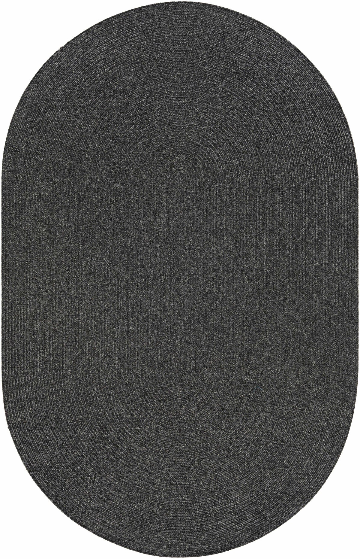 Black Braided Faux Jute Outdoor Rug