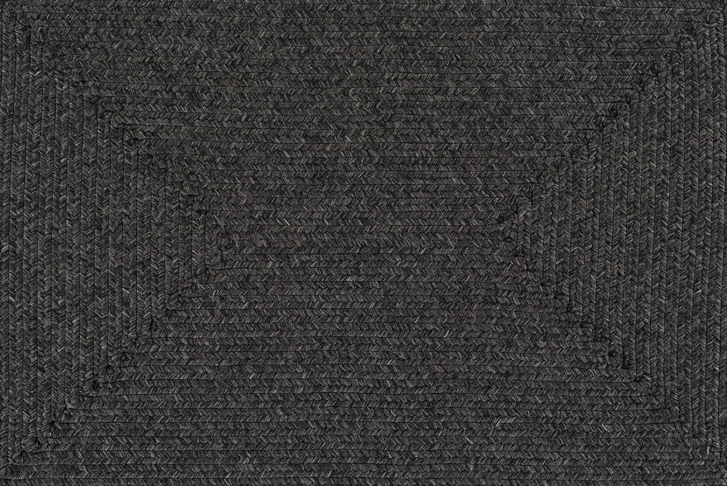 Black Braided Faux Jute Outdoor Rug