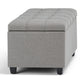 Sienna 33 Inch Wide Storage Ottoman Bench in Dove