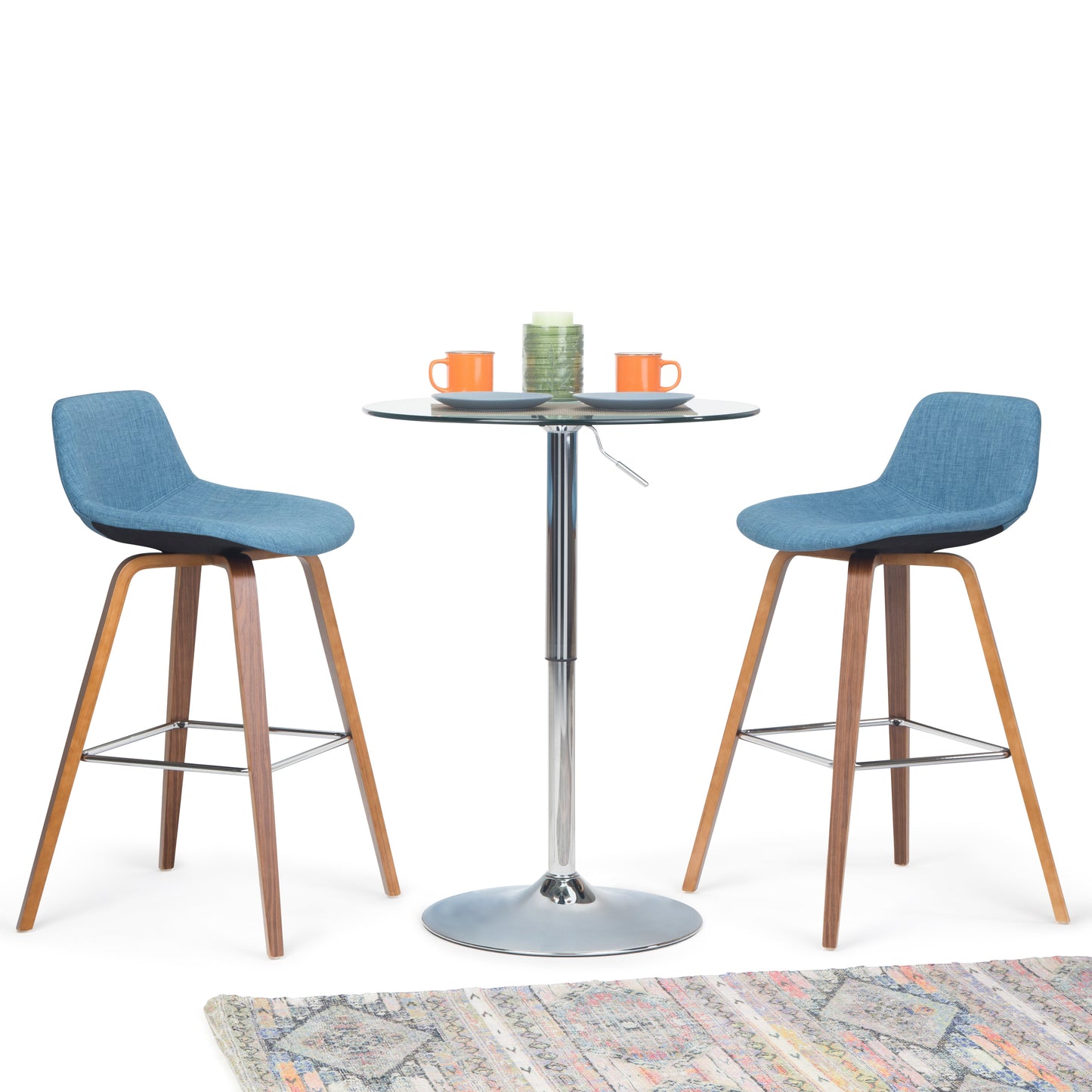 Randolph 28 Inch Seat Height Bentwood Counter/Bar Stool Set