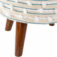 Matagami Beige Hand Woven Stool - Clearance