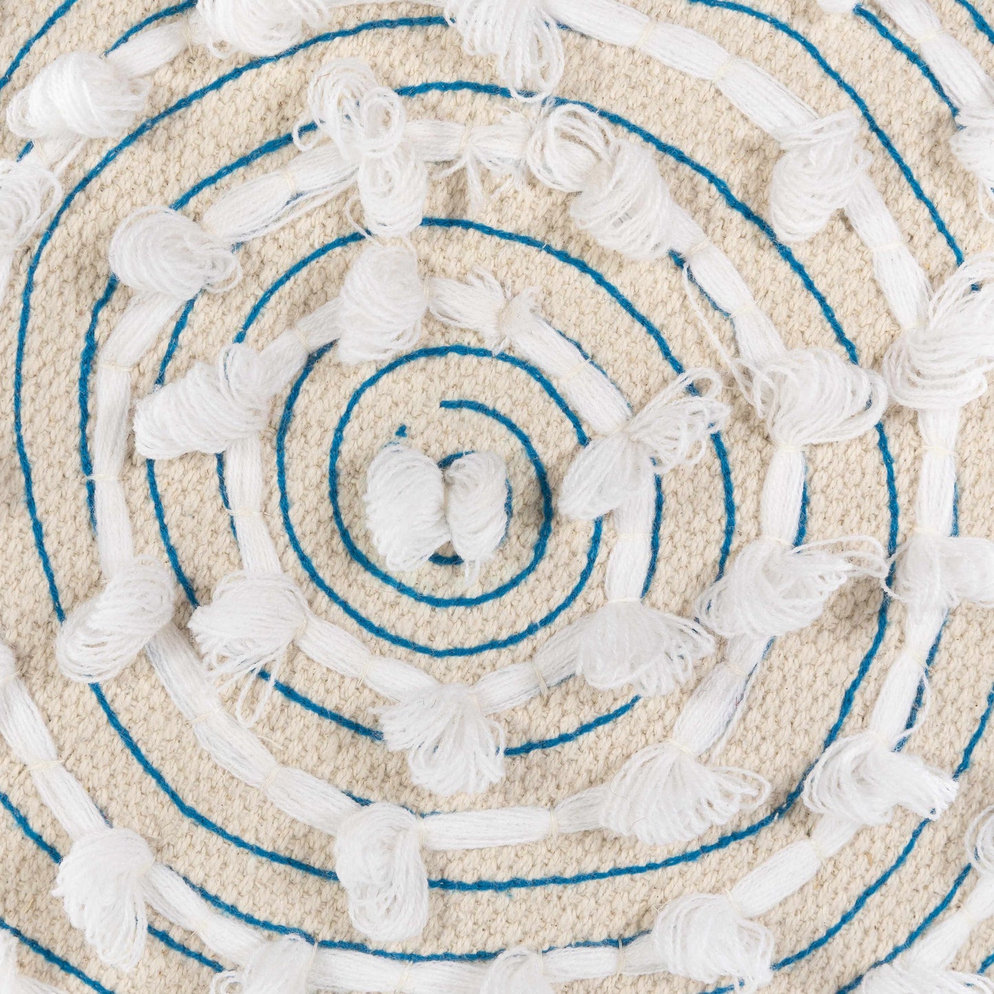 Matagami Beige Hand Woven Stool - Clearance