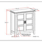 Burlington 30 Inch Wide Solid Wood Low Storage Cabinet in Mahogany