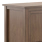 Warm Shaker 47 Inch Wide Solid Wood TV Stand in Rustic