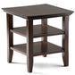 Acadian End Table - Brunette