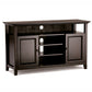 Amherst 54 Inch Wide Solid Wood TV Stand in Hickory