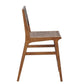 Nebuluxe Faux Leather Woven Counter Stool
