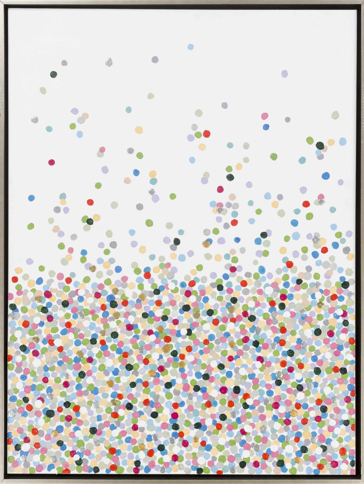 Nelse Multicolor Polka Dot Pattern Wall Art - Clearance