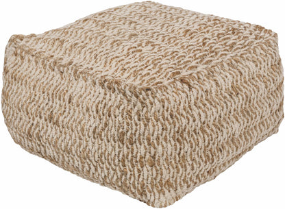 Netcong Tan Jute Pouf - Clearance