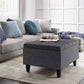 Harrison 34 Inch Wide Small Coffee Table Storage Ottoman
