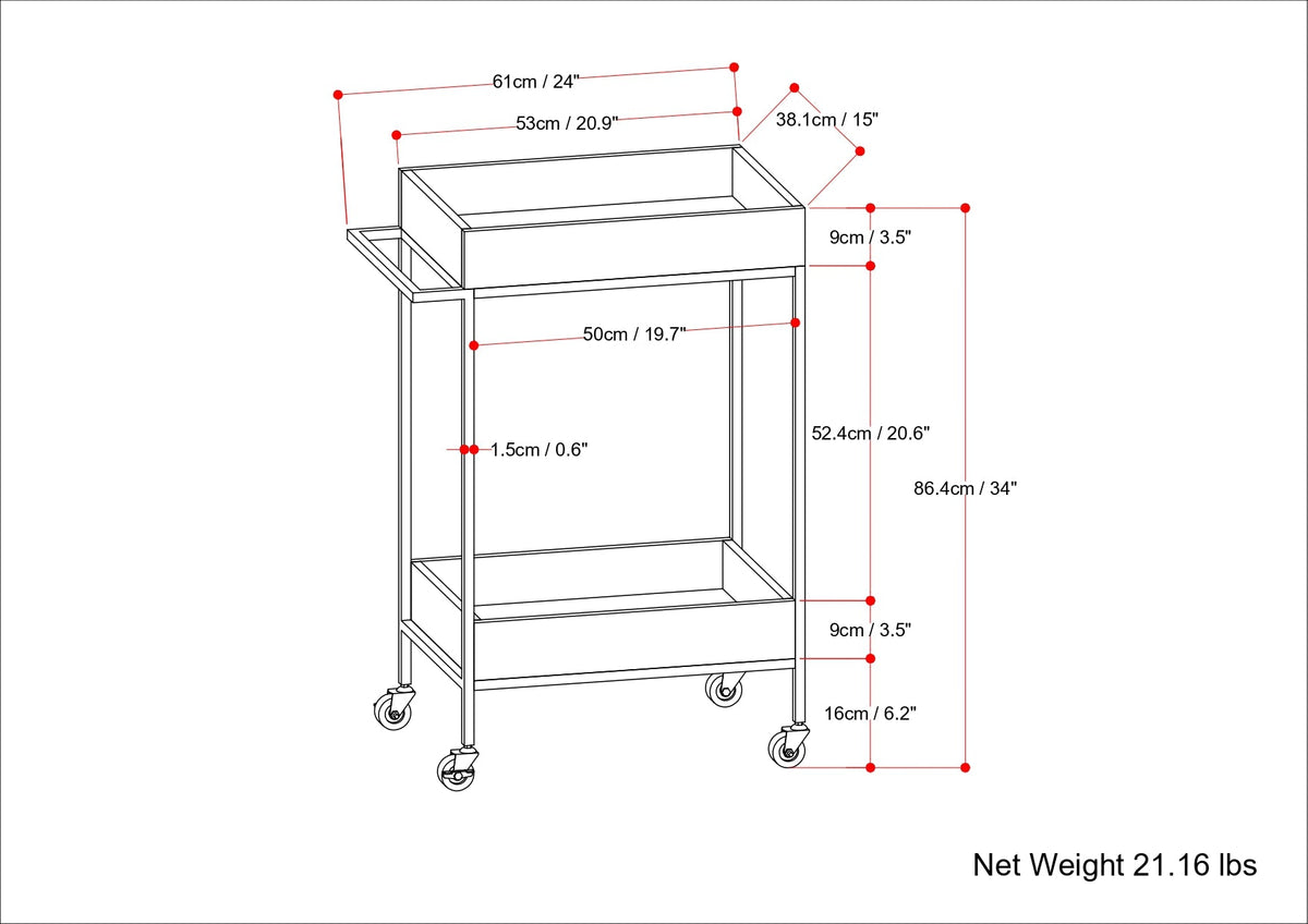 Simons 24" Bar Cart