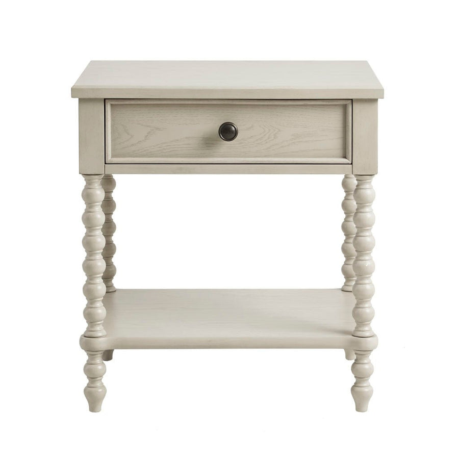 Nightstand With 1 Drawer And Turned Legs