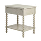 Nightstand With 1 Drawer And Turned Legs