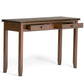 Artisan 46 Inch Wide Solid Wood Console Sofa Table in Russet