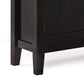 Redmond 32 Inch Wide Solid Wood Low Storage Cabinet in Hickory