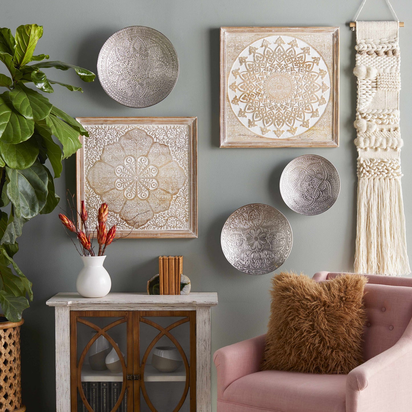 Roslindale Wood-Frame Wall Art Piece - Clearance