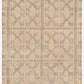 Rice Dusty Sage Fringed Jute Carpet