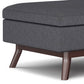 Owen 34 Inch Wide Coffee Table Storage Ottoman