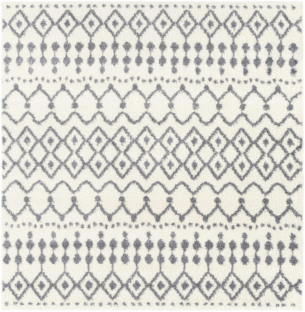 White Gray Navassa Rug - Clearance