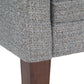 Parris 50 Inch Wide Upholstered Bench in Pebble