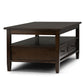 Warm Shaker Solid Wood Transitional Coffee Table