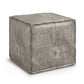 Brody Distressed Square Pouf