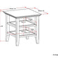 Acadian End Table - Brunette