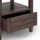 Warm Shaker Solid Wood 20 Inch Wide Transitional End Table