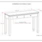Cosmopolitan 38 Inch Wide Solid Wood Console Sofa Table in Mahogany