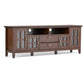 Artisan 72 Inch Wide Solid Wood TV Stand in Russet