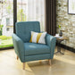 Mid Century Fabric Channel Stitch Club Chair