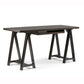 Sawhorse Desk - Dark Chestnut