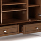 Warm Shaker 47 Inch Wide Solid Wood TV Stand in Russet